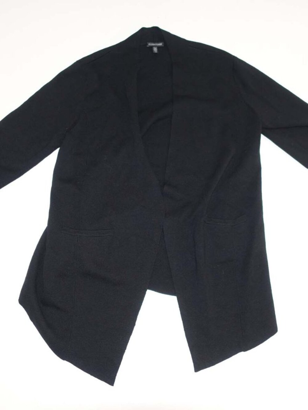 Eileen Fisher Men's Open Front Cardigan Sweater Large 100% Merino Wool L
